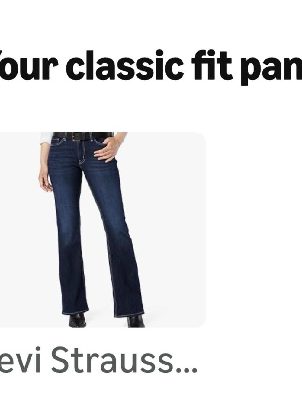 Levi's Dark Blue Flare Jeans